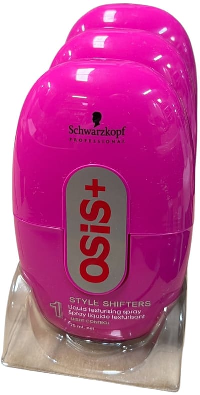 3x Schwarzkopf Osis+ Style Shifters 1 Liquid Texturising Spray 75ml