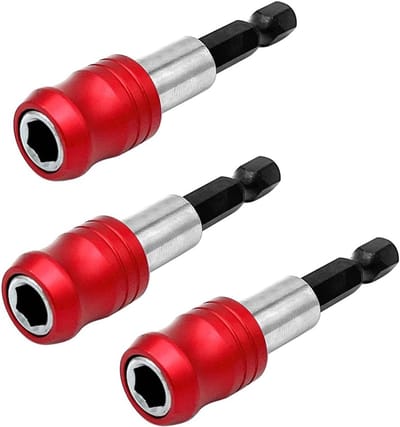 Set van 3 Schroevendraaierhouders - Magnetische Snelle Verandering Extensie - Hexas - 1/4 Schroevendraaier - 50 mm Lengte - Gereedschap - Accessoires