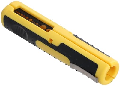 MTTProducts - Universele Striptool - Precisie Striptang - Professionele Gereedschap - Geel - Coaxiale Kabel - Voor Elektriciens - 8-13 mm