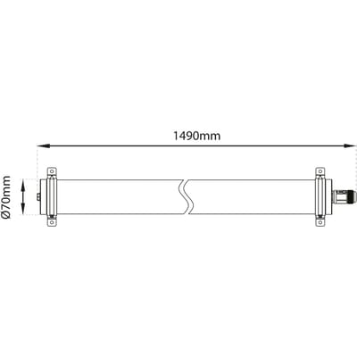 The Light Group SLC Lava LED plafondlamp van PMMA IP69