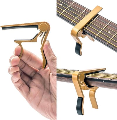CHPN - Capo - Gitaar Capo - Gitaarklem - Muziek-Instrumenten - Akoestisch/Elektrisch - Goud - Gitaar accessoire - Muziekinstrument gereedschap