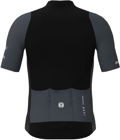 BIORACER Icon - Fietsshirt Zomer - Heren - Zwart Antraciet - Korte Mouw - Ademend & Aansluitend - Maat S