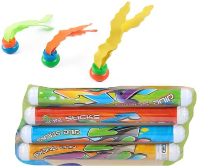 Benson duikspeelgoed - 4x duikstaven en 3x zeewier duikspeeltjes - zwembad speelgoed - duiken