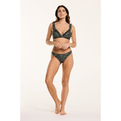 Shiwi Bobby Bikini Set Mixed Animal Forest Green Mixed Animal Größe: 34 | Bikinis Outlet | Damen | Grün
