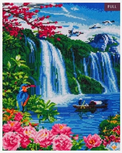 Diamond Painting Wonderfull waterfall - 40 x 50 cm