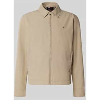 Regular fit blouson met platte kraag