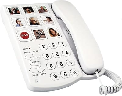 Vaste Telefoon Senioren - Grote Knoppen Telefoon - Makkelijk Bellen - Visuele Indicatie Oproep