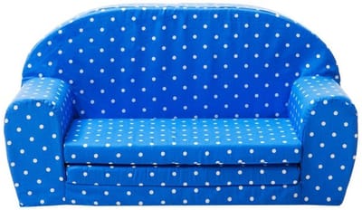Uitklapbare Mini sofa (blauw met witte stippen) - Gepetto (05.07.04.02)