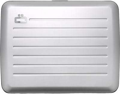 Ogon Designs Stockholm V2 Large Creditcardhouder – Dames en Heren – Aluminium Wallet met RFID Bescherming, Extra Geldvak & Waterbestendige Sluiting – Zilver