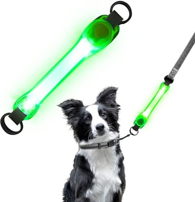 Store_8 - Oplichtende halsbanden - LED-puppyhalsband - Veiligheid voor nachtwandelen - Groen - Reflecterend - Geschikt voor katten en kleine honden