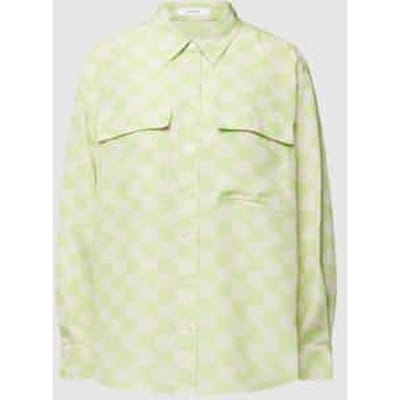Overhemdblouse met grafisch motief, model 'Fridami'