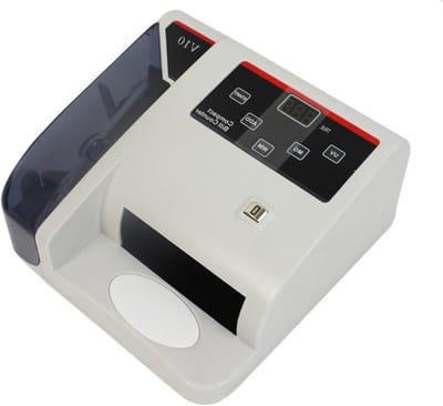 Bankbiljettenteller - Geldtelmachine - Snel Geld Tellen - Met Valse Detectie - Compact Formaat - Zwart