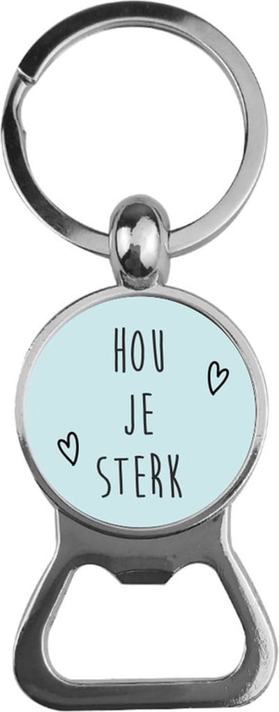 Bieropener Glas - Hou je Sterk