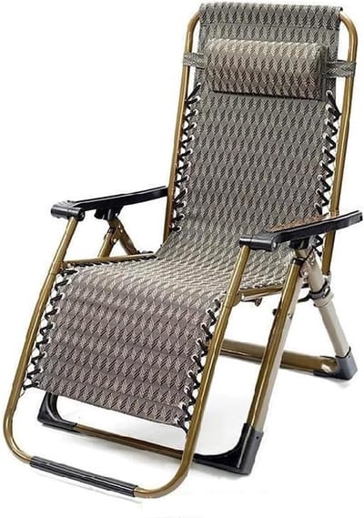 Opvouwbare Ligstoel - Relaxstoel Buiten - Zonnebaden Ontspannen - Inclusief Hoofdsteun - 177 x 65 cm