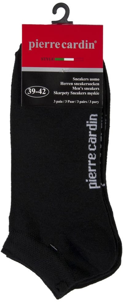 Pierre Cardin heren Sokken - 3 Paar - Normale sokken - Klassieke sokken - Zwart - Maat 43-46