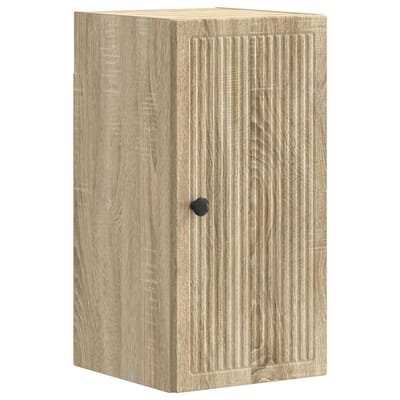vidaXL - Badkamer - wandkast - EDE - Sonoma - Eiken - 30 - x - 31 - x - 59 - cm - Bewerkt - hout