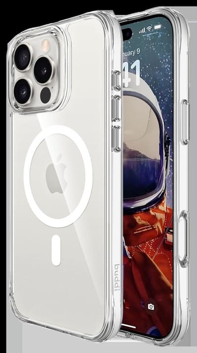 Buddi Core - Hoesje Geschikt voor Apple iPhone 16 Pro - Compatibel met MagSafe - Back Cover met Magneet - Doorzichtige Telefoonhoes - Beschermhoes - Transparant