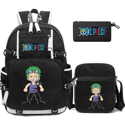 3 stks/set Anime Een Stuk Grote Capaciteit Rugzak Monkey D. Luffy tieners student schooltas jongen meisje rugzakken terug naar school