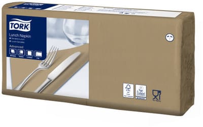 Tork 477202 lunchservet advanced biscuit 33x33 cm 2-laags 2000 stuks (477202)