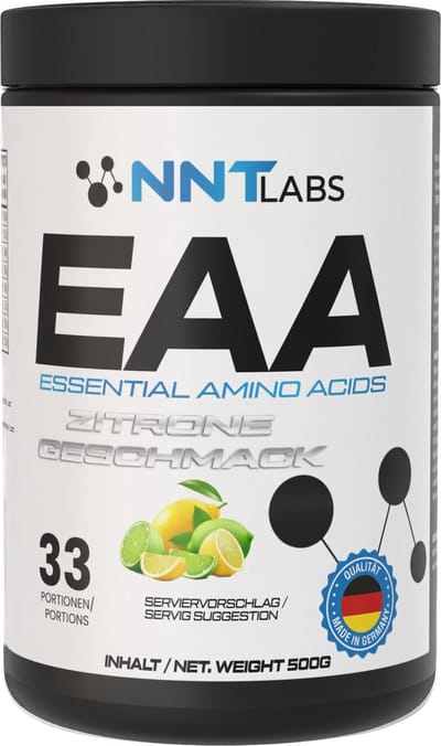 NNT LABS EAA – Essential Amino Acids – Green apple – 500g – 33 Servings – Aminozuren Supplement
