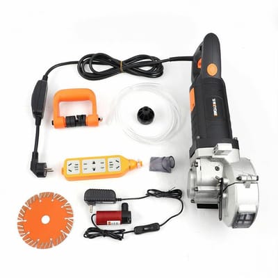 Krachtige 4800 W Wandzaagset met 5 Snijdiskken voor Muren, Sleuven en Waterleidingen - 6000 rpm