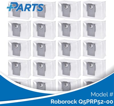 Roborock Q5PRP52-00 Stofzakken (20 Stuks, Plus.Parts® alternatief voor 8.02.0132)