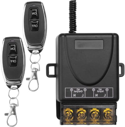 Draadloze Afstandsbediening - RF Schakelaar - Apparaten Bediening - Hoog Vermogen 30A - 50 m Bereik - Wit