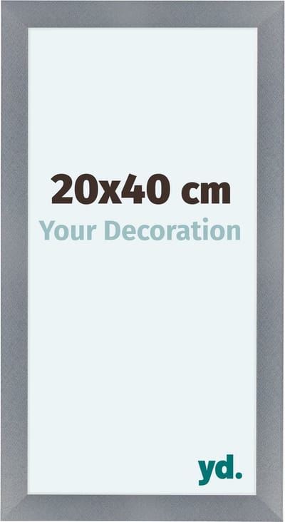 Your Decoration - Fotolijst 20x40 cm - MDF - Aluminium Geborsteld - Como