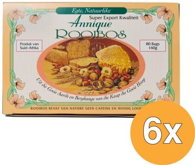 6x Annique Rooibosthee (80 stuks)