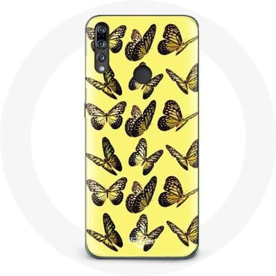 Coque pour Huawei P30 Lite - Papillons - Jaune - Souple - Protection - Mixte jaune