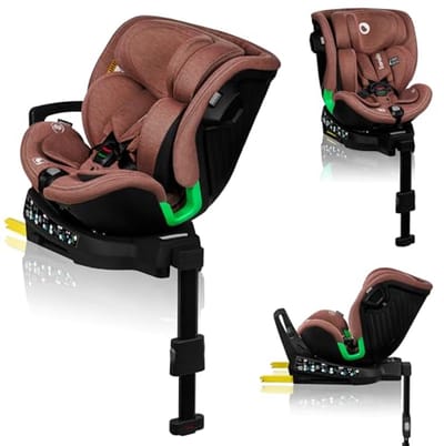 360° Draaibare i-Size Autostoel voor Kinderen – Groep 0/1/2/3 (40-150 cm) – Veiligheid en Comfort met ISOFIX en Steunpoot