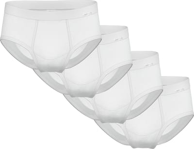 AMMANN Slip Slips Feinripp 4er Pack Verpakking van 4
