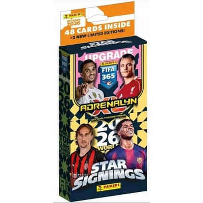 Panini kaarten FIFA 365 Adrenalyn XL 2026 Sterren Signing 48 kaarten + 2 gelimiteerde