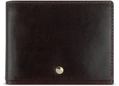 bugatti portemonnee Neaples Wallet With Flap Brown donkerbruin