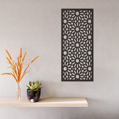 Wanddecoratie - Sterren Paneel - Dieren - Hout - Wall Line Art - Muurdecoratie - Woonkamer - Slaapkamer - Om Aan De Muur Te Hangen - Zwart - 49 x 21.5 cm
