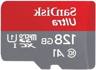 Geheugenkaart - Micro SDXC - Opslag Uitbreiden - Volledig Waterdicht - 128 GB - Grijs Rood