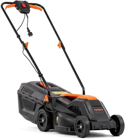 FUXTEC Grasmaaie rElektrisch FX-RME33 – 33 cm Maaibreedte – 30 L Grasopvangbak – Maaihoogte 20–60 mm – 9 kg – Met Netsnoer