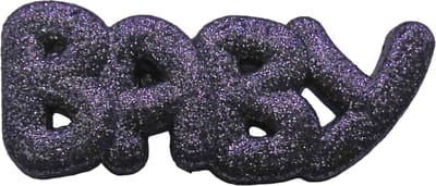 Broche kinderen paars glitter - baby