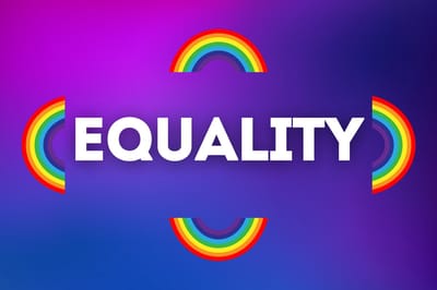 Equality LGBTQ Vlag - 225x150cm