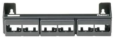 Panduit front-/patchpan. leeg kast/lessenr, kunststof, zwart, voor conn typ CJ