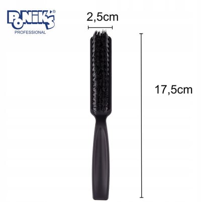 Poniks Fade Brush Barber Sweep - Voor het Uittrekken van Haar - Zwart