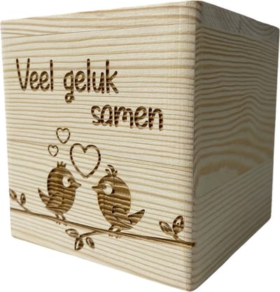 Huwelijkscadeau - Huwelijk cadeautje origineel - Huwelijk cadeau bruiloft - Spaarpot - Huwelijk cadeautje giftset - Just married - Just married cadeau - Getrouwd cadeau - Spaarvarken - Spaarpotten - Spaarpot volwassenen - Huwelijk cadeau mrs mrs