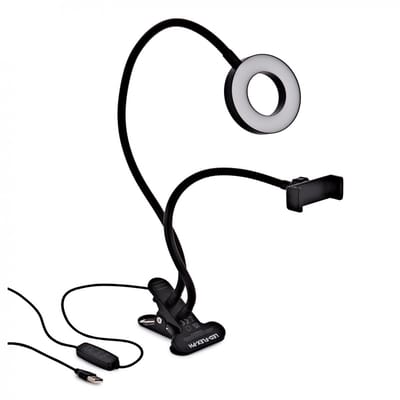 Flexibele 3 LED-lichtring met Telefoonhouder van Gear4music