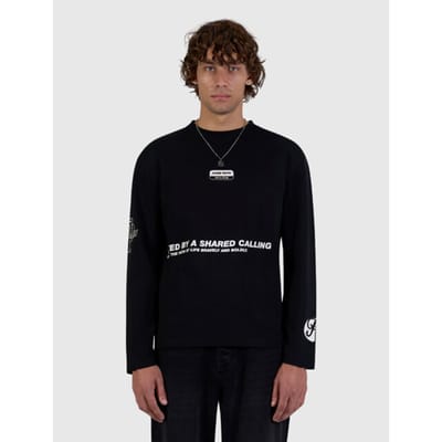 PURE PATH United Longsleeve Polo's & T-shirts Heren - Polo shirt - Zwart - Maat XXL