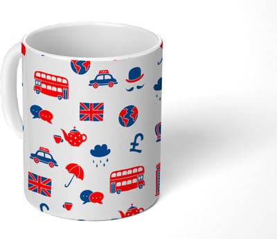 Mok - Koffiemok - Engeland - Patronen - Londen - Mokken - 350 ML - Beker - Koffiemokken - Theemok