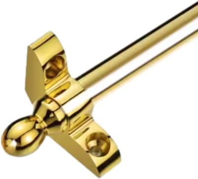 Traptapijtroede - Tapijtbuis decoratie - Trap decoreren - Klassiek messing - 105 cm - Goud