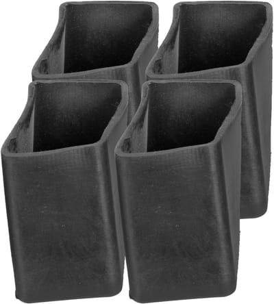 Laddervoetjes - Antislip Pads - Veilig Werken - Duurzaam Rubber - 4x3.5x2.5cm - Zwart