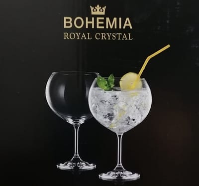 Bohemia Royal Crystal - Extra grote GIN TONIC/COCKTAIL glazen van 990 ml - set 2 stuks