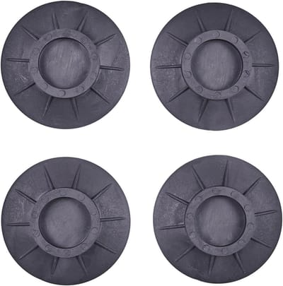 Trillingsdempers Wasmachine - Schokabsorbers Apparaten - Stabiel Gebruik - Geluidsreducerend - Set van 4 - Zwart