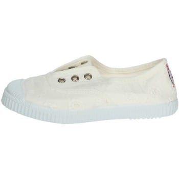 Cienta Meisjes Sneaker Gebloemd | Wit | Maat: 24